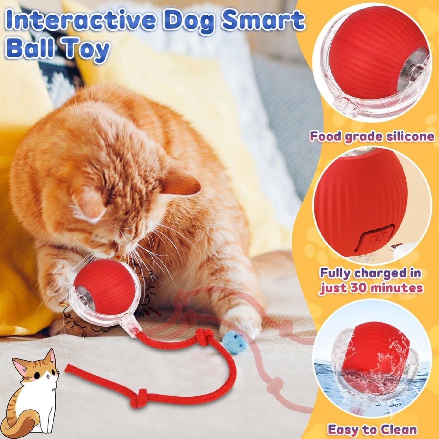ZoomieBall™ – Den smarte legebold til katte & hunde