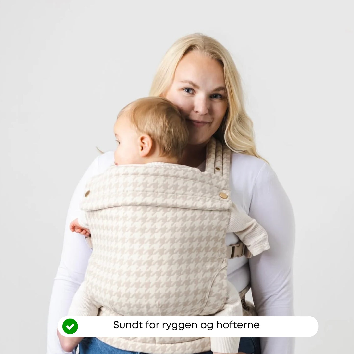 Premium bæresele til babyer | Økologisk beige